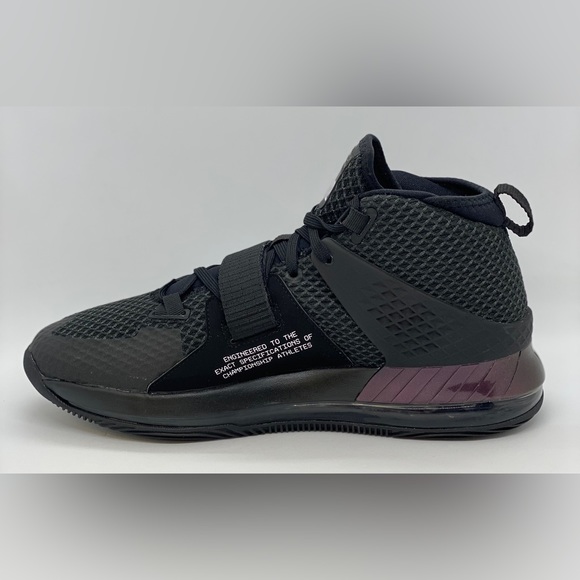 Nike Mens Air Force Max II Basketball Shoes - Black - AV6243-002 main image 12